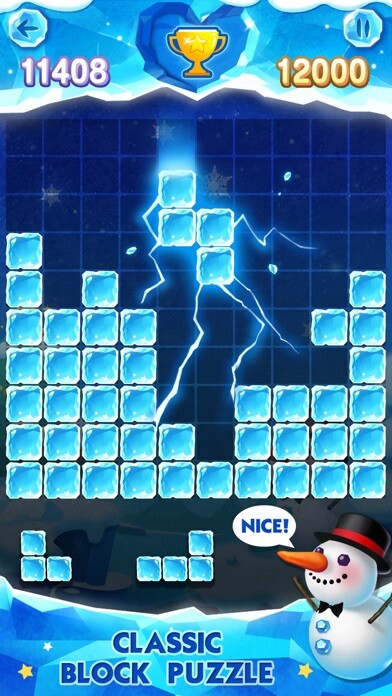 Emulate iPhone app Block Puzzle Ice using MyAndroid