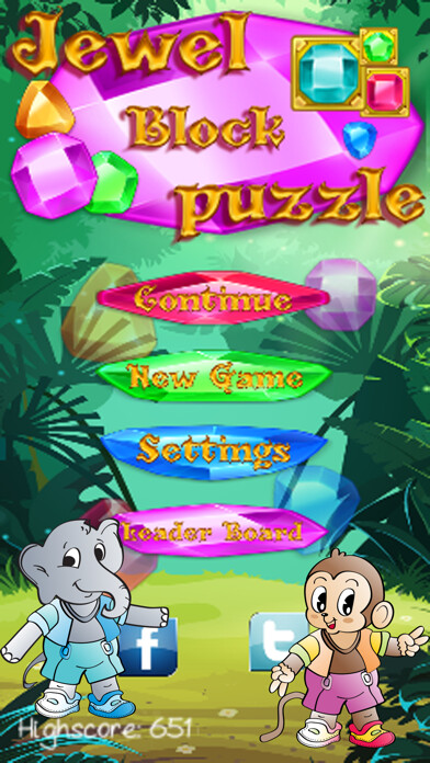 Emulate iPhone app Block Puzzle Jewel Fit! using MyAndroid