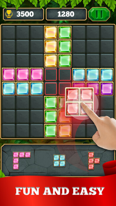 Emulate iPhone app Block Puzzle Jewel King using MyAndroid Emulate iPhone app Block Puzzle Jewel King using MyAndroid
