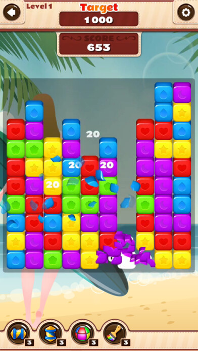Emulate iPhone app Block Puzzle - Pop using MyAndroid