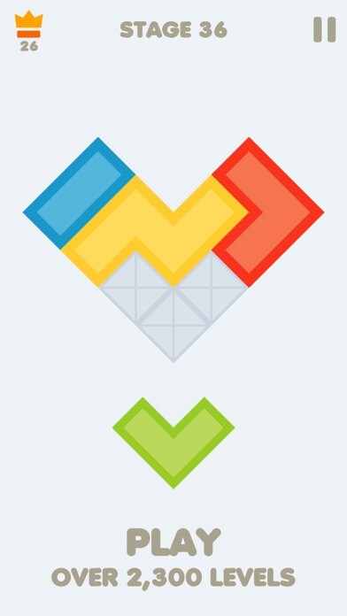 Emulate iPhone app Block Puzzle - Tangram Jigsaw using MyAndroid
