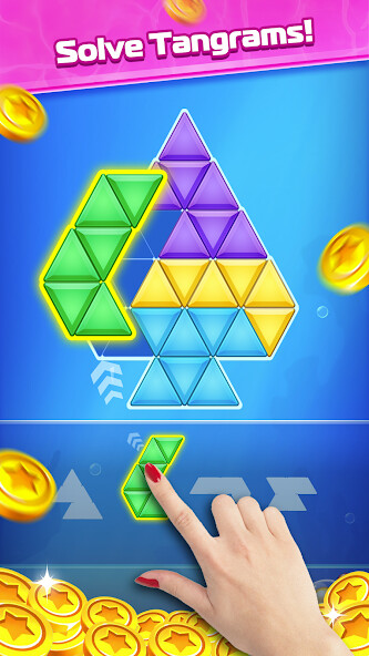Run android online APK Block Puzzle (Tangram) from MyAndroid or emulate Block Puzzle (Tangram) using MyAndroid