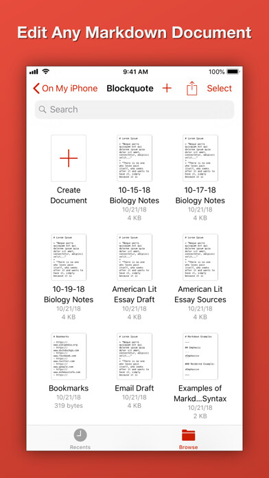 Emulate iPhone app Blockquote Markdown Editor using MyAndroid Emulate iPhone app Blockquote Markdown Editor using MyAndroid