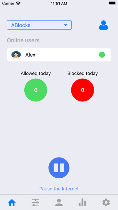 Emulate iPhone app Blocksi Router Manager using MyAndroid
