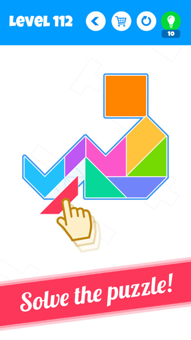Emulate iPhone app Blocks - New Tangram Puzzles using MyAndroid Emulate iPhone app Blocks - New Tangram Puzzles using MyAndroid