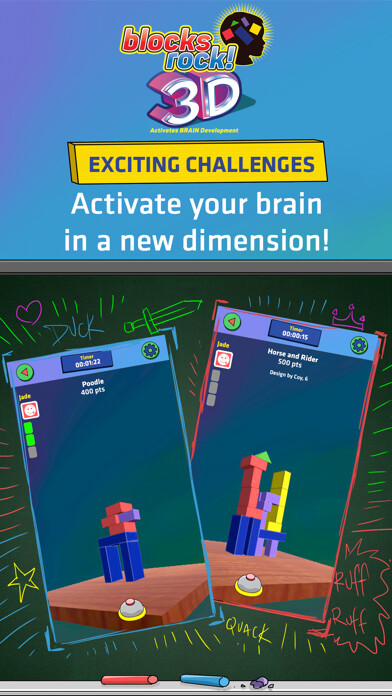 Emulate iPhone app Blocks Rock! 3D Companion using MyAndroid