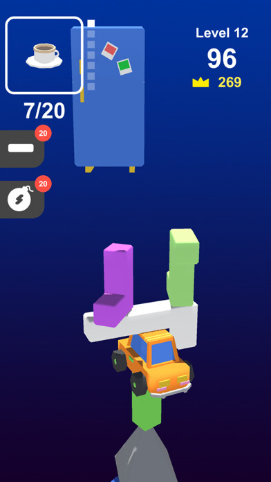 Emulate iPhone app Block Stack-Build Up The Tower using MyAndroid