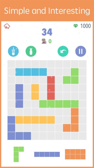 Emulate iPhone app BlockStar - Puzzle using MyAndroid