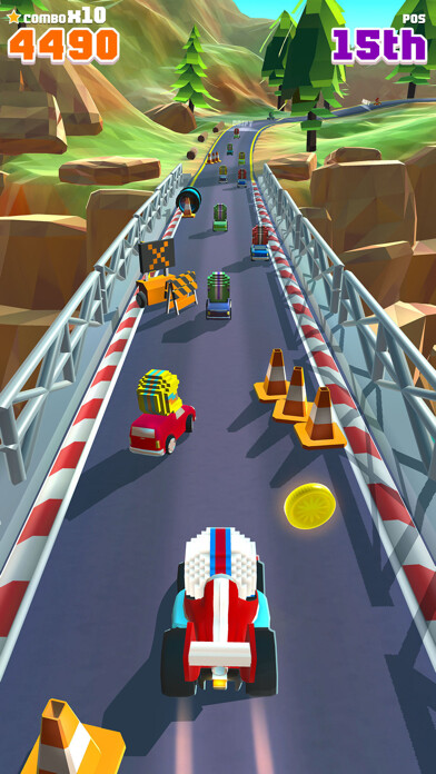 Emulate iPhone app Blocky Racer - Endless Racing using MyAndroid