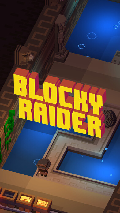 Emulate iPhone app Blocky Raider using MyAndroid