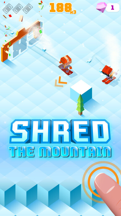 Emulate iPhone app Blocky Snowboarding using MyAndroid