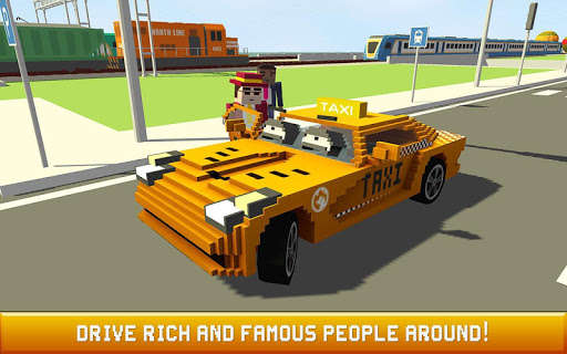 Emulate Android APK Blocky Taxi Driver: City Rush