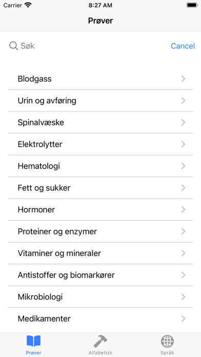 Emulate iPhone app Blodprøver using MyAndroid Emulate iPhone app Blodprøver using MyAndroid
