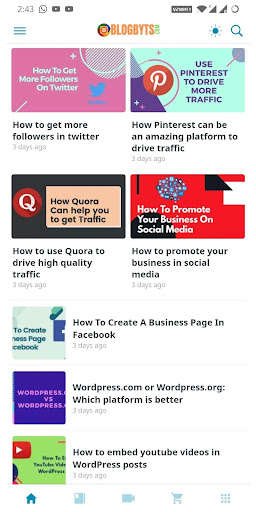 Run android online APK BlogByts-Bytes Of Blogging,SEO & Digital Marketing from MyAndroid or emulate BlogByts-Bytes Of Blogging,SEO & Digital Marketing using MyAndroid