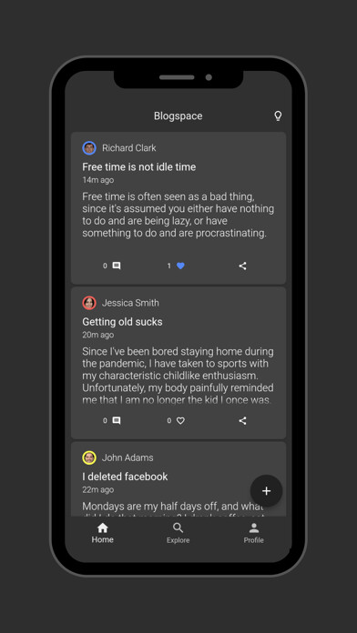 Emulate iPhone app Blogspace - Blog, read & write using MyAndroid Emulate iPhone app Blogspace - Blog, read & write using MyAndroid