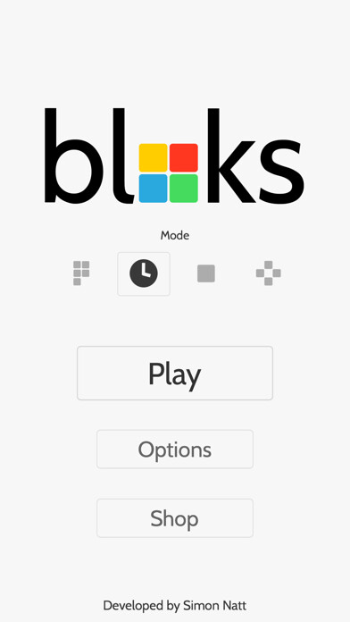 Emulate iPhone app Bloks: A colorful match-4 puzzle game using MyAndroid