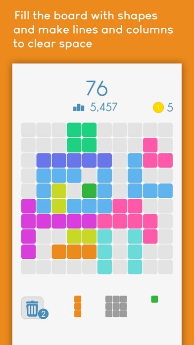 Emulate iPhone app BlokTen - block puzzle game using MyAndroid