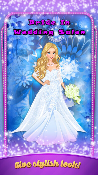 Emulate iPhone app Blonde Bride in Wedding Salon - Dress up game using MyAndroid