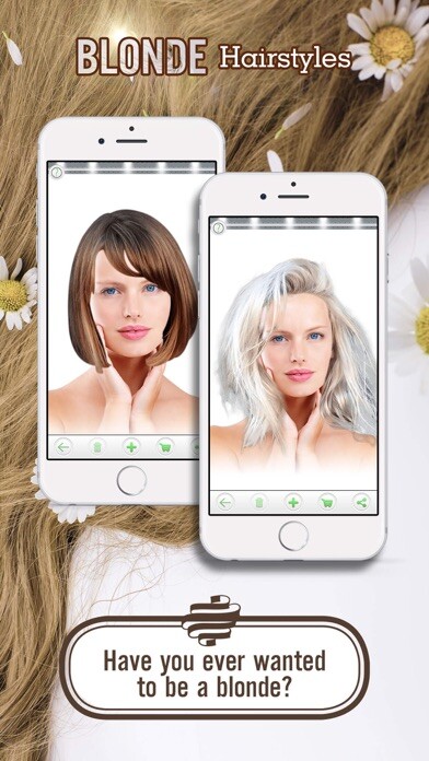 Emulate iPhone app Blonde Hairstyles using MyAndroid