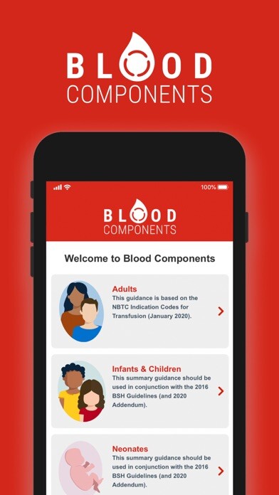 Emulate iPhone app Blood Components using MyAndroid