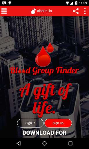 Run android online APK Blood Group Finder-A LifeLine from MyAndroid or emulate Blood Group Finder-A LifeLine using MyAndroid