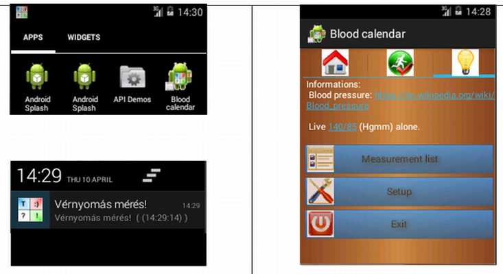 Emulate Android APK BloodPressure Calendar 1.1. Emulate Android APK BloodPressure Calendar 1.1.