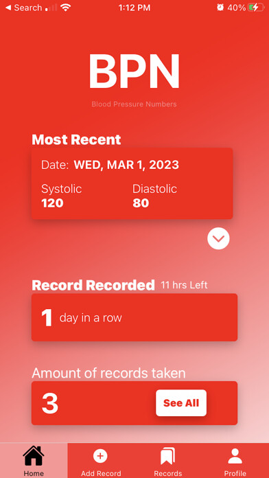 Emulate iPhone app Blood Pressure Numbers using MyAndroid Emulate iPhone app Blood Pressure Numbers using MyAndroid
