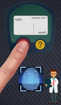 Emulate Android APK Blood Sugar Test Fingerprint