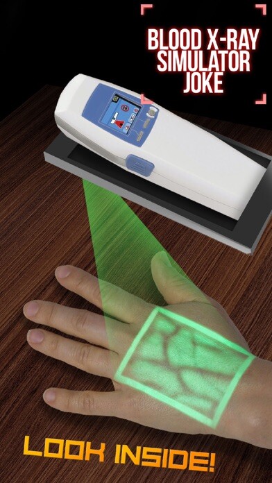 Emulate iPhone app Blood X-Ray Simulator Joke using MyAndroid