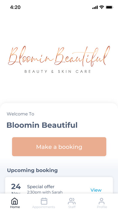 Emulate iPhone app Bloomin Beautiful using MyAndroid Emulate iPhone app Bloomin Beautiful using MyAndroid