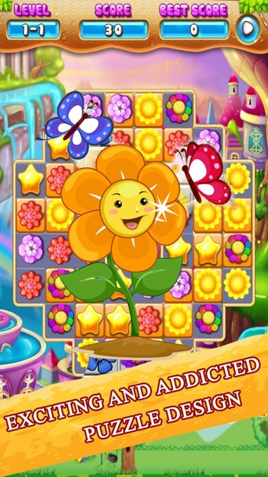 Emulate iPhone app Blossom Island: Paradise Flower using MyAndroid