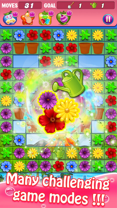 Emulate iPhone app Blossom Swap - Free Flower Link Paradise Games using MyAndroid