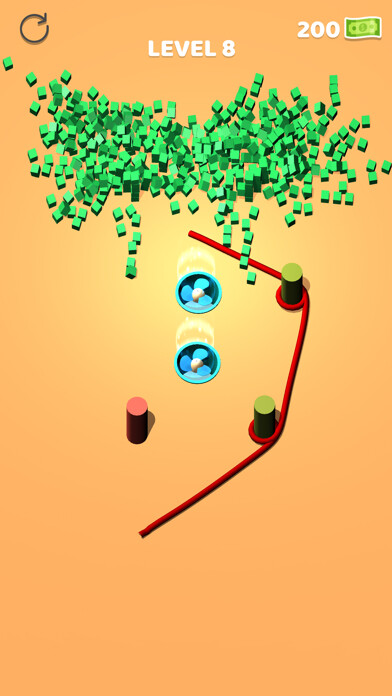 Emulate iPhone app Blow Rope 3D using MyAndroid Emulate iPhone app Blow Rope 3D using MyAndroid