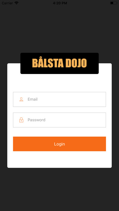 Emulate iPhone app Bålsta Dojo using MyAndroid