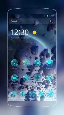 Emulate Android APK Blue 3D Space Theme Emulate Android APK Blue 3D Space Theme