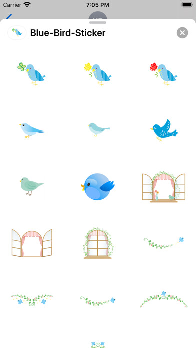 Emulate iPhone app Blue Bird Sticker using MyAndroid Emulate iPhone app Blue Bird Sticker using MyAndroid