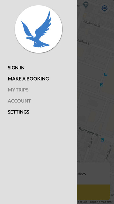 Emulate iPhone app Blue Bird Taxi New Bedford using MyAndroid