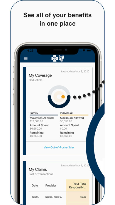 Emulate iPhone app BlueCross BlueShield of WNY using MyAndroid