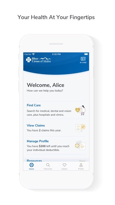 Emulate iPhone app Blue Cross of Idaho using MyAndroid Emulate iPhone app Blue Cross of Idaho using MyAndroid