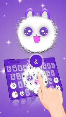 Emulate Android APK Blue Cute Fluffy Cat Keyboard
