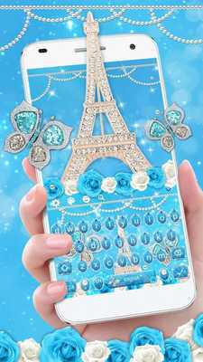 Emulate Android APK Blue Diamond Eiffel Tower Keyboard Theme Emulate Android APK Blue Diamond Eiffel Tower Keyboard Theme