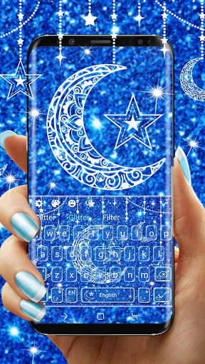 Emulate Android APK Blue Glitter Moon Keyboard Emulate Android APK Blue Glitter Moon Keyboard