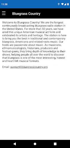 Run android online APK Bluegrass Country from MyAndroid or emulate Bluegrass Country using MyAndroid