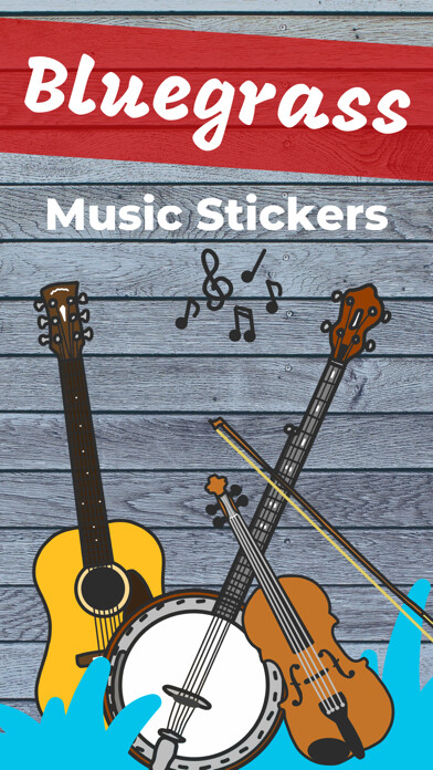 Emulate iPhone app Bluegrass Music Stickers using MyAndroid
