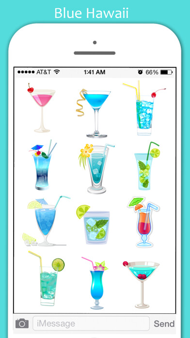 Emulate iPhone app Blue Hawaii Fantasy Stickers using MyAndroid Emulate iPhone app Blue Hawaii Fantasy Stickers using MyAndroid