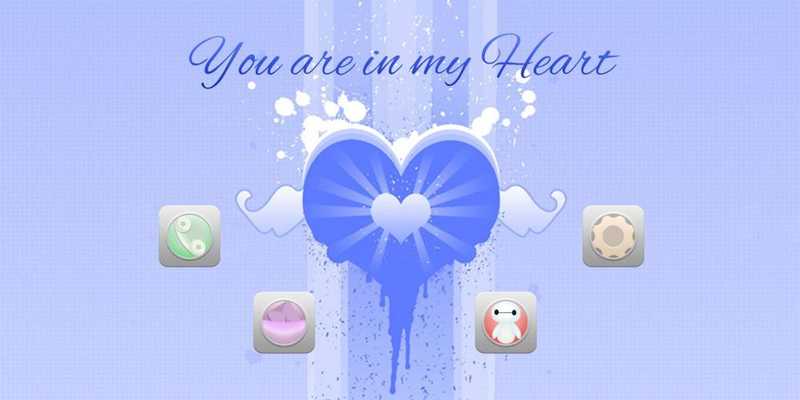 Emulate Android APK Blue Heart Theme Emulate Android APK Blue Heart Theme