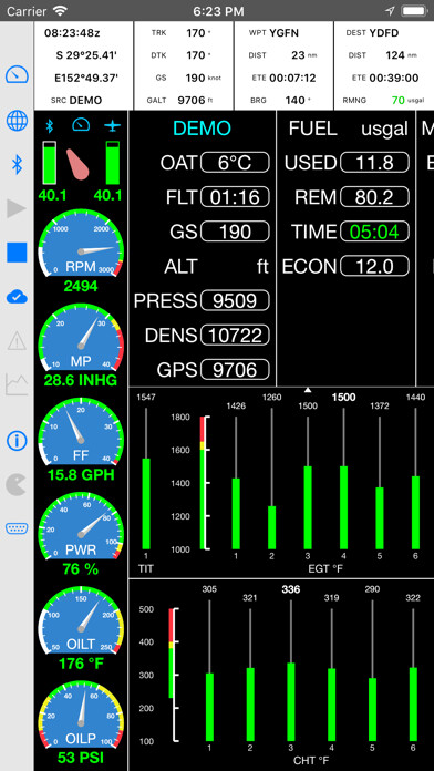Emulate iPhone app BlueMAX Aircraft Monitor using MyAndroid Emulate iPhone app BlueMAX Aircraft Monitor using MyAndroid