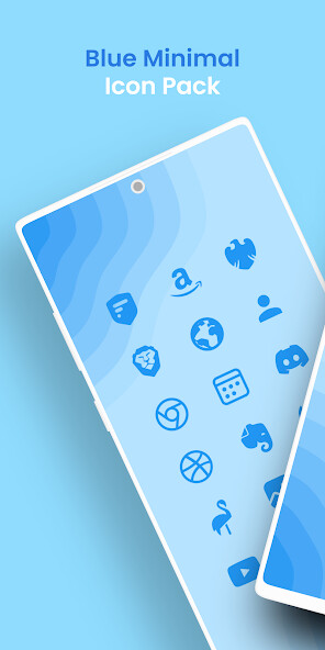 Run android online APK Blue Minimal - Icon Pack from MyAndroid or emulate Blue Minimal - Icon Pack using MyAndroid