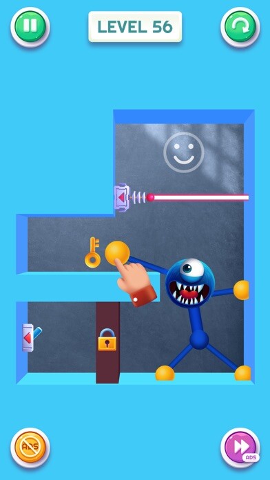 Emulate iPhone app Blue Monster: Stretch Game using MyAndroid Emulate iPhone app Blue Monster: Stretch Game using MyAndroid