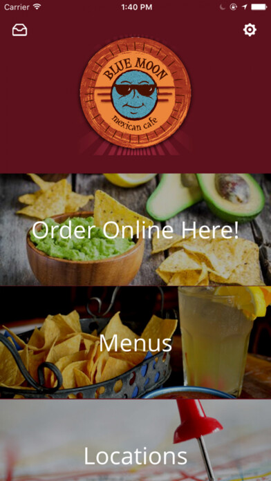 Emulate iPhone app Blue Moon Mexican Cafe using MyAndroid Emulate iPhone app Blue Moon Mexican Cafe using MyAndroid